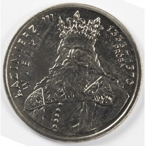 PRL. PRÓBA Nikiel. 100 zł, 1987. KAZIMIERZ III WIELKI.