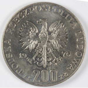 PRL. PRÓBA Nikiel. 200 zł, 1976. IGRZYSKA XXI OLIMPIADY.