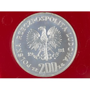 PRL. Silber. 200 Zloty, 1981 HERMAN.