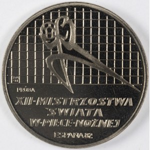 PRL. Niklová známka. 200 zl, 1982. Světový pohár 1982 - ŠPANĚLSKO.