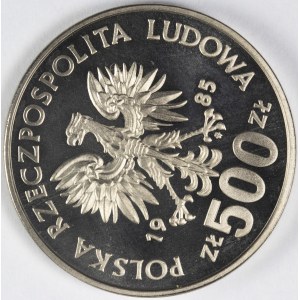 PRL. PRÓBA Nikiel. 500 zł, 1985. PRZEMYSŁAW II.