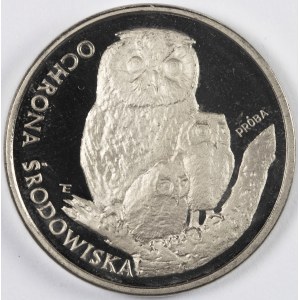 PRL. PRÓBA Nikiel. 500 zł, 1986. SOWA.