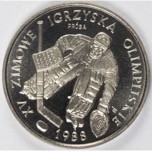 PRL. PROBE Nickel. 500 zl, 1987 IGRZYSKA XV OLIMPIADY.