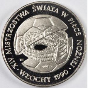 PRL. PRÓBA Nikiel. 500 zł, 1988. MŚ - WŁOCHY 1990.