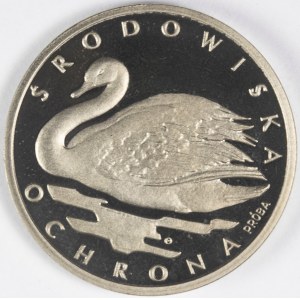 PRL. Vzorek niklu. £1,000, 1984 Swan.