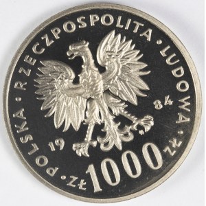 PRL. PRÓBA Nikiel. 1 000 zł, 1984. ŁABĘDŹ.