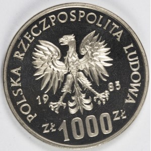 PRL. MUSTER Nickel. 1.000 £, 1985. 40 JAHRE Vereinte Nationen.