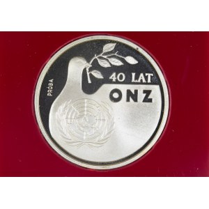 PRL. PREIS Silber. 1.000 zl, 1985. 40 Jahre Vereinte Nationen.