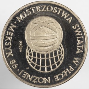 PRL. PRÓBA Nikiel. 1 000 zł, 1986. MŚ - MEKSYK 1985.