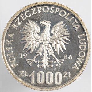 PRL. PRIZE Silver. 1,000 zl, 1986 - ŁOKIETEK.