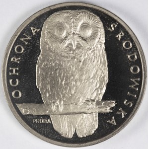 PRL. PROBE Nickel. 1.000 zl, 1986 SOWA.