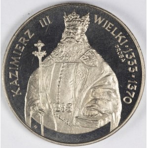 PRL. Nickel-Briefmarke. 1 000 zl, 1987. KAZIMIERZ III WIELKI.