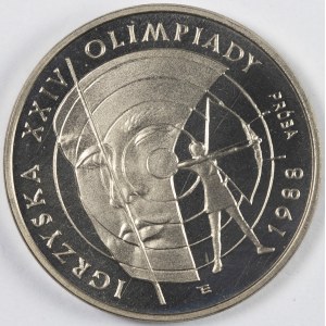 PRL. PROBE Nickel. 1 000 zl, 1987. XXIV IGRZYSKA OLIMPIJSKIE 1988.