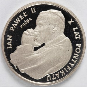 PRL. PROBE Nickel. 1 000 zl, 1988. JAN PAWEŁ II.