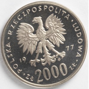 PRL. PROBE Nickel. 2.000 zl, 1977. CHOPIN.