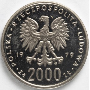 PRL. PRÓBA Nikiel. 2 000 zł, 1979. MIESZKO I.