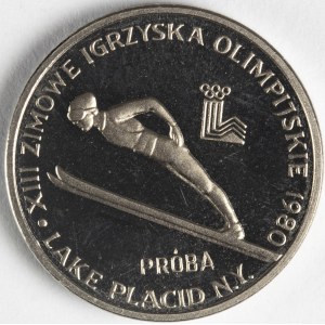 PRL. PRÓBA Nikiel. 2 000 zł, 1980. XIII IGRZYSKA OLIMPIJSKIE.
