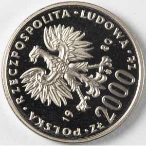 PRL. PRÓBA Nikiel. 2 000 zł, 1980. ODNOWICIEL.