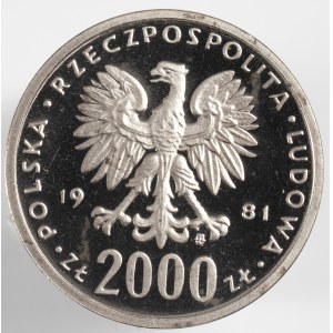 PRL. PROBE Nickel. 2.000 zl, 1981 HERMAN.