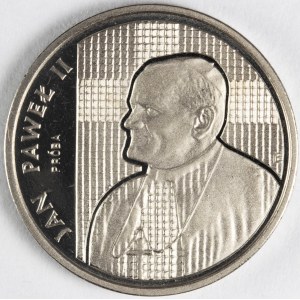 PRL. PROBE Nickel. 2 000 zl, 1989 JAN PAWEŁ II.