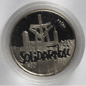 PRL. PROBE Nickel. 20.000 zl, 1990 SOLIDARITÄT.
