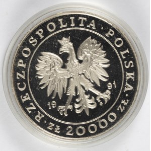 PRL. PROBE Nickel. 20.000 zl, 1991. 225 JAHRE WARSAW MÜNZE.