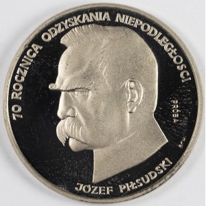 PRL. PROBE Nickel. 50.000 zl, 1988. PIŁSUDSKI.