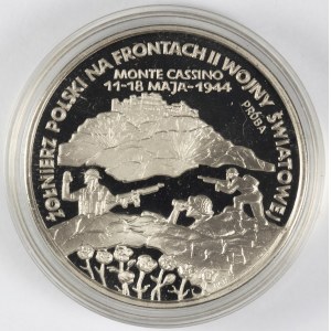 PRL. PRÓBA Nikiel. 200 000 zł, 1994. ŻOŁNIERZ POLSKI NA FRONTACH II WOJNY ŚWIATOWEJ - MONTE CASSINO.