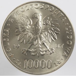 10 000 zł. 1987. JAN PAWEŁ II.