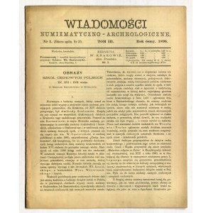Numizmatické a archeologické novinky. No. 1 (27): 1896, s. 1-40; v č. okrem iného: F. Piekosiński: Dwi...