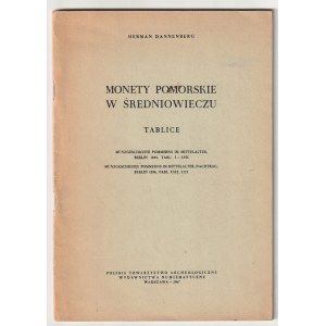 DANNENBERG Herman. Monety pomorskie w średniowieczu. Tablice, wyd. Polskie Towarzystwo Archeologiczn…