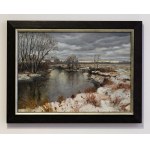 Jakub Podlodowski, Winter Landscape from the Wieprz River.