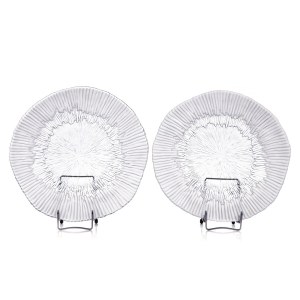 Set di due piatti da portata Medusa sabbiati