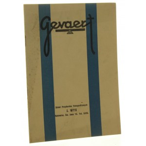 Wykaz rodzajów wyrobów Gevaerta [katalog produktów / lata 30.]