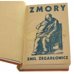 Zmory Kronika z zamierzchłej przeszłości Emil Zegadłowicz ilustrácie Zbigniew Pronaszko [Żywot Mikołaja Srebrempisanego vol. II / 1936].