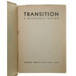 Transition A Quarterly Review No. 25 Fall Editor Eugene Jolas Proj. okł. Joan Miro [1936]