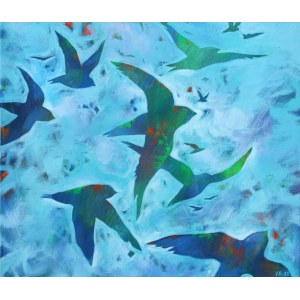 Olga BUJKO (ur. 1991), Flying birds, 2022