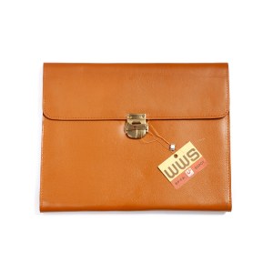 Leather briefcase, WWS in Sopot