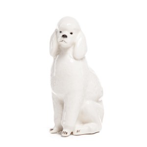 Figurine Sitting Poodle, Lomonosov