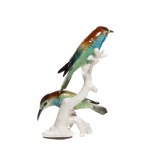 Porcelánová figúrka s vtákmi - Karl Ens