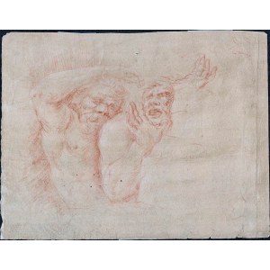 EMILIAN SCHOOL, 17th CENTURY, Study of two male grotesque figures