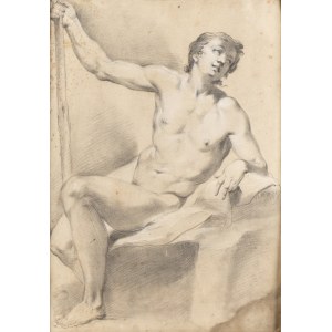 ITALIAN ARTIST, 18th CENTURY, Male nude study (Saint John the Baptist?)