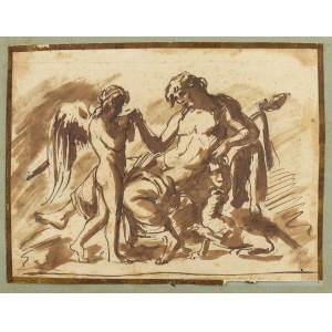 ITALIAN NEOCLASSICAL ARTIST, LATE 18th / EARLY 19th CENTURY, Eros and Dionysus
