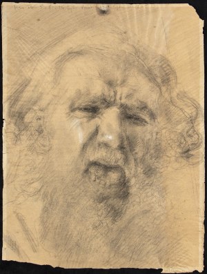 CIRCLE OF VINCENZO GEMITO (Neaples, 1852 - 1929), Head of an old man (portrait of Vincenzo Gemito?)