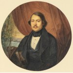 CHARLES VICTOR EUGÈNE LEFEVRE (Paris, 1805 - 1882), Portrait of Honoré de Balzac