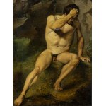 PIETRO PAOLETTI (Belluno, 1801 - 1847), Male nude