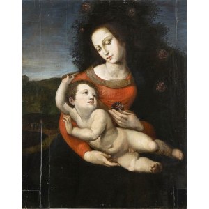 CENTRAL ITALIAN SCHOOL, 16th CENTURY, Virgin and Child (Madonna of the Roses)