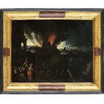 FLEMISH ARTIST, LATE 16th CENTURY, The burning of Troy