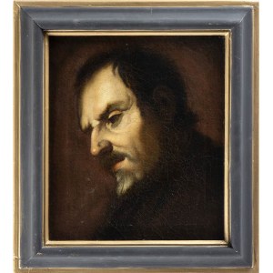 VENETIAN ARTIST, LATE 17th CENTURY, Male portrait in profile