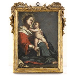 NORTH-EUROPEAN ARTIST ACTIVE IN ROME, FIRST HALF 17th CENTURY, Virgin with Child